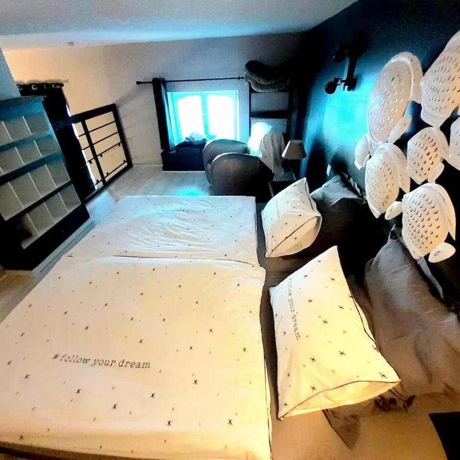 Charmant Studio En Duplex Esprit Loft Avec Balcon Vue Mer, Et Piscine Exterieure Le Croisic Zewnętrze zdjęcie